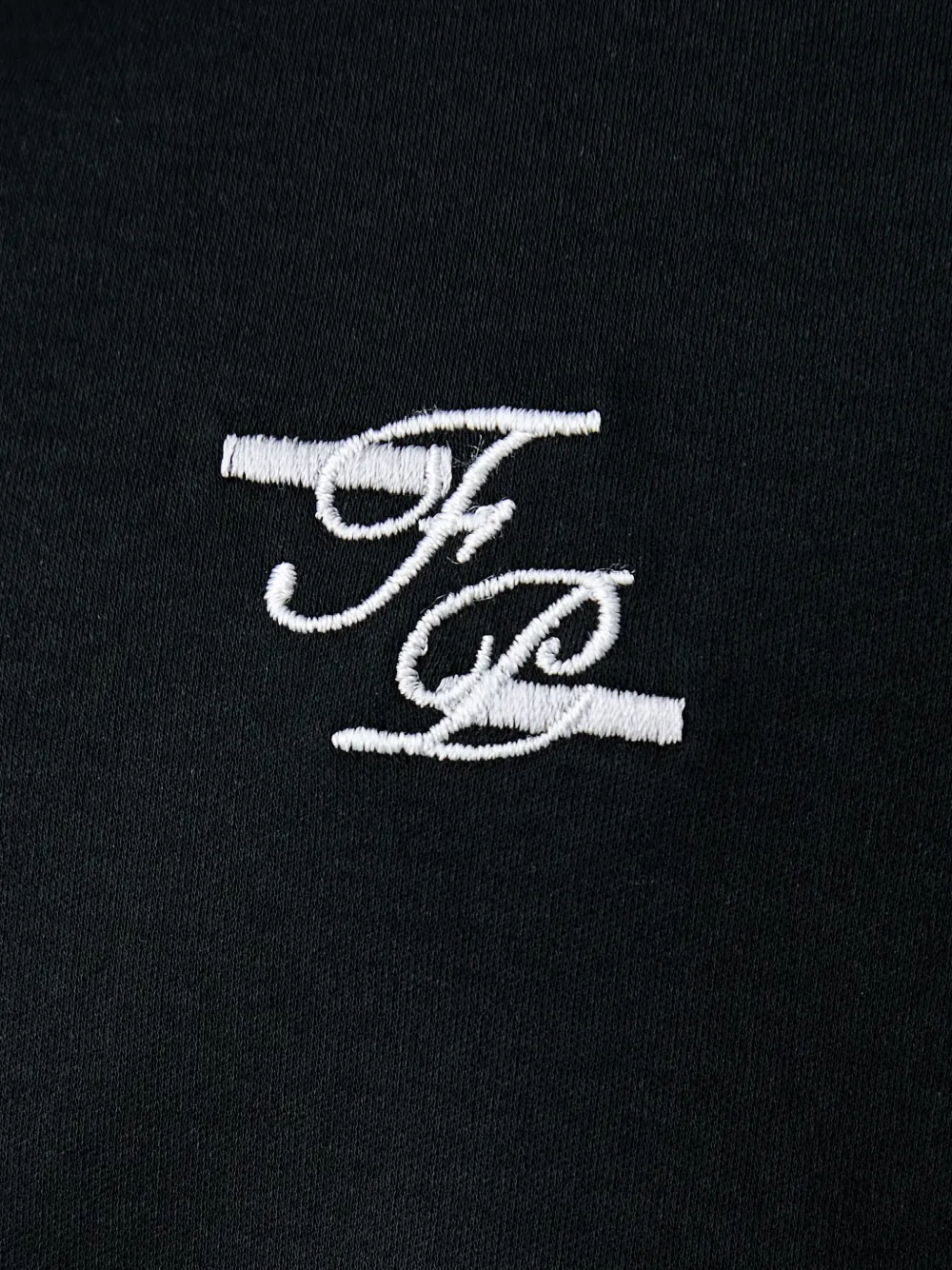 Filling Pieces Overhemd met geborduurd logo Zwart
