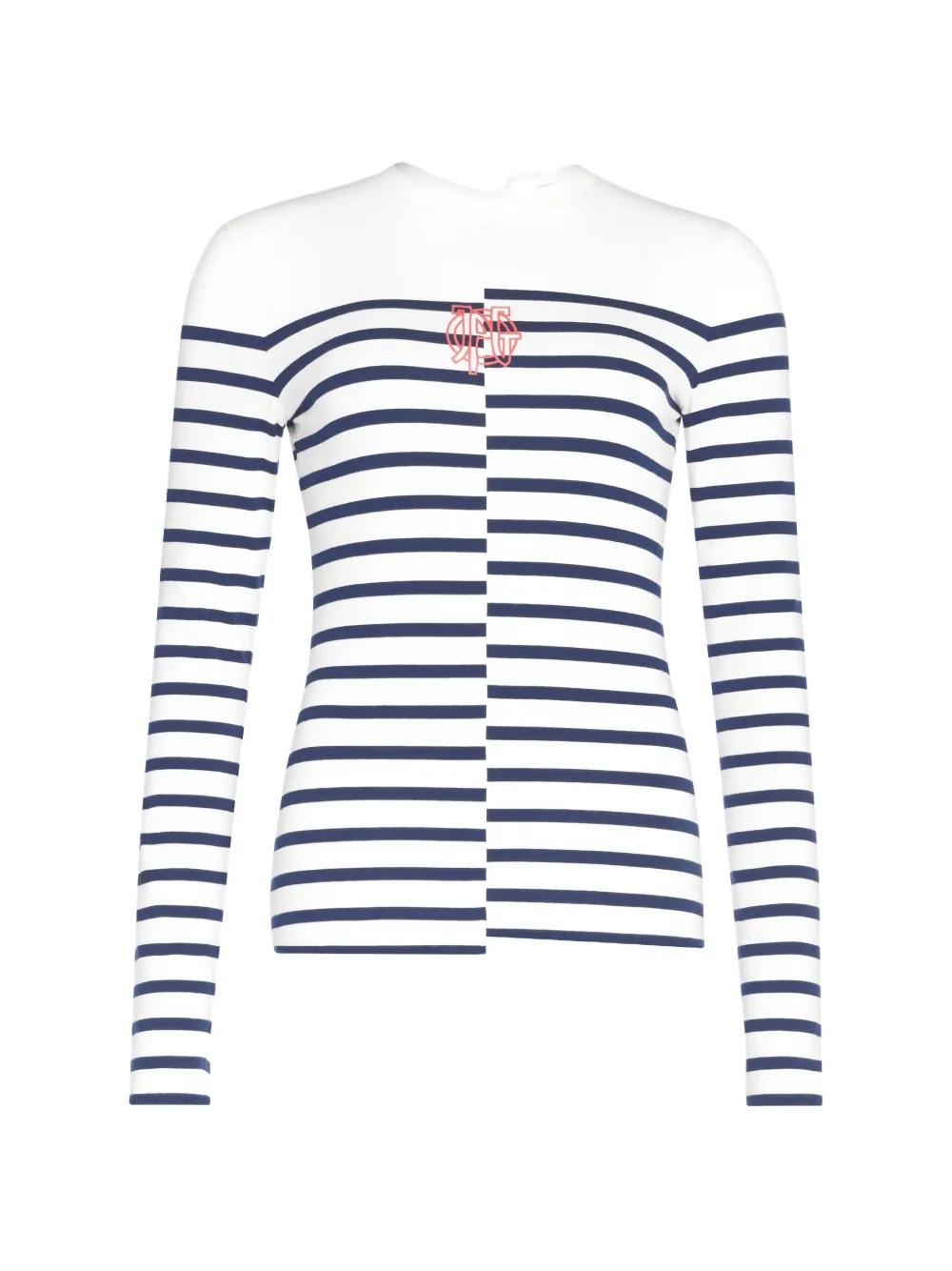 Jean Paul Gaultier Gestreepte top Wit