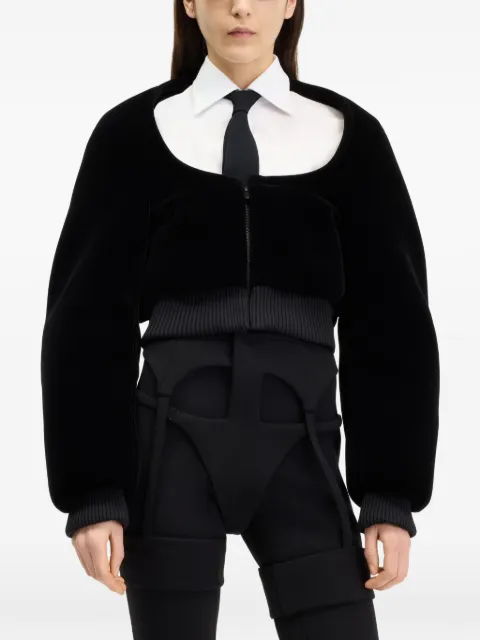 Jean Paul Gaultier chamarra bomber corta de corte boxy