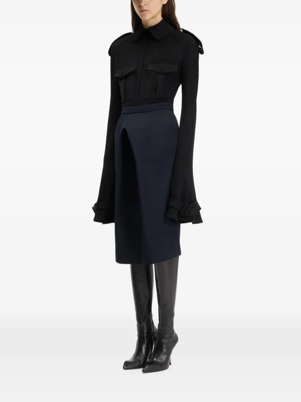 Jean Paul Gaultier The Military overhemd Zwart