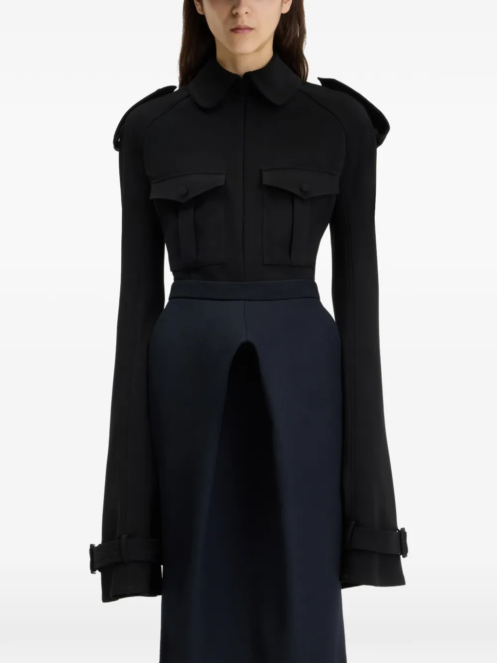 Jean Paul Gaultier The Military overhemd Zwart
