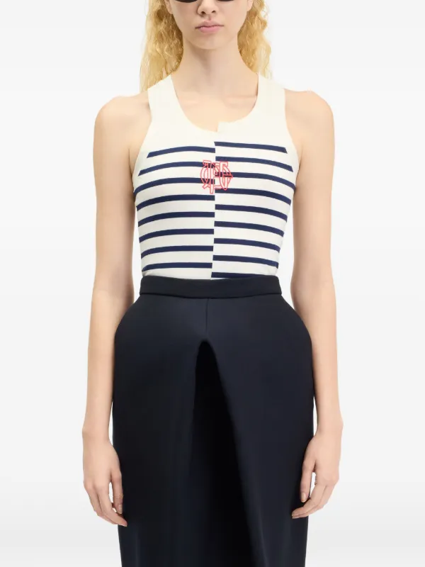 Jean Paul Gaultier Asymmetric Tank Top | White | FARFETCH