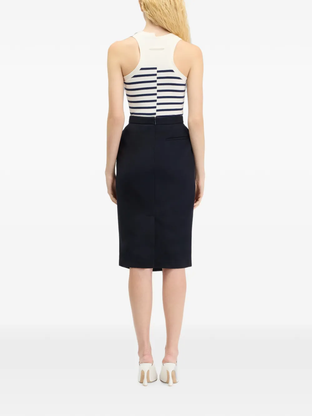 Jean Paul Gaultier Asymmetrische tanktop Wit
