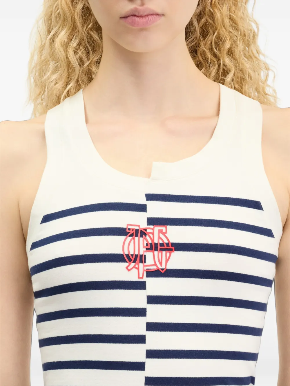 Jean Paul Gaultier Asymmetrische tanktop Wit