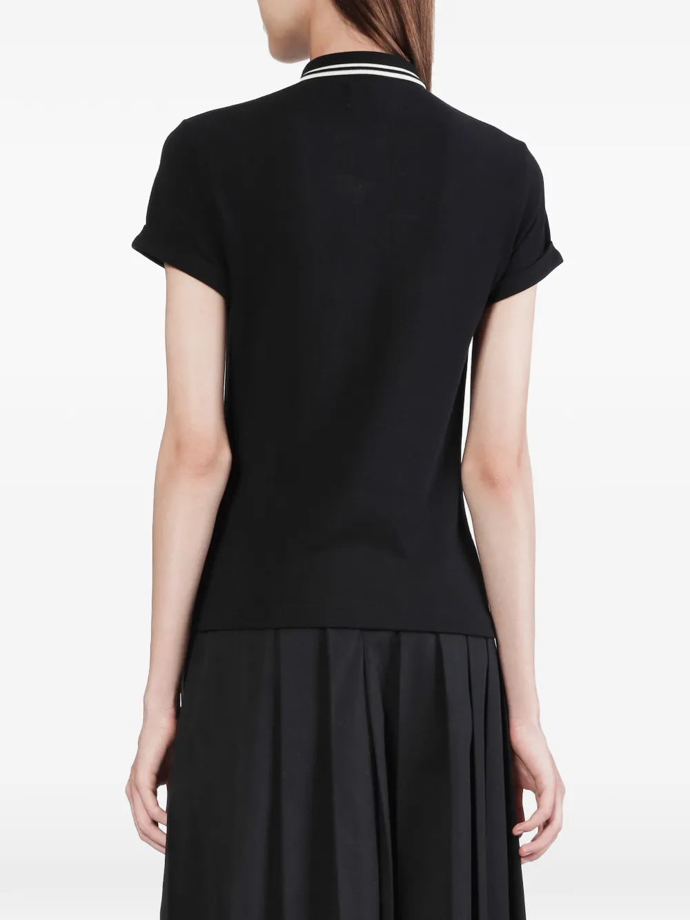 Fred Perry Poloshirt met hartpatroon en puntige neus Zwart