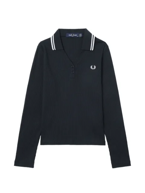 Fred Perry ribbed-knit long-sleeve sweater