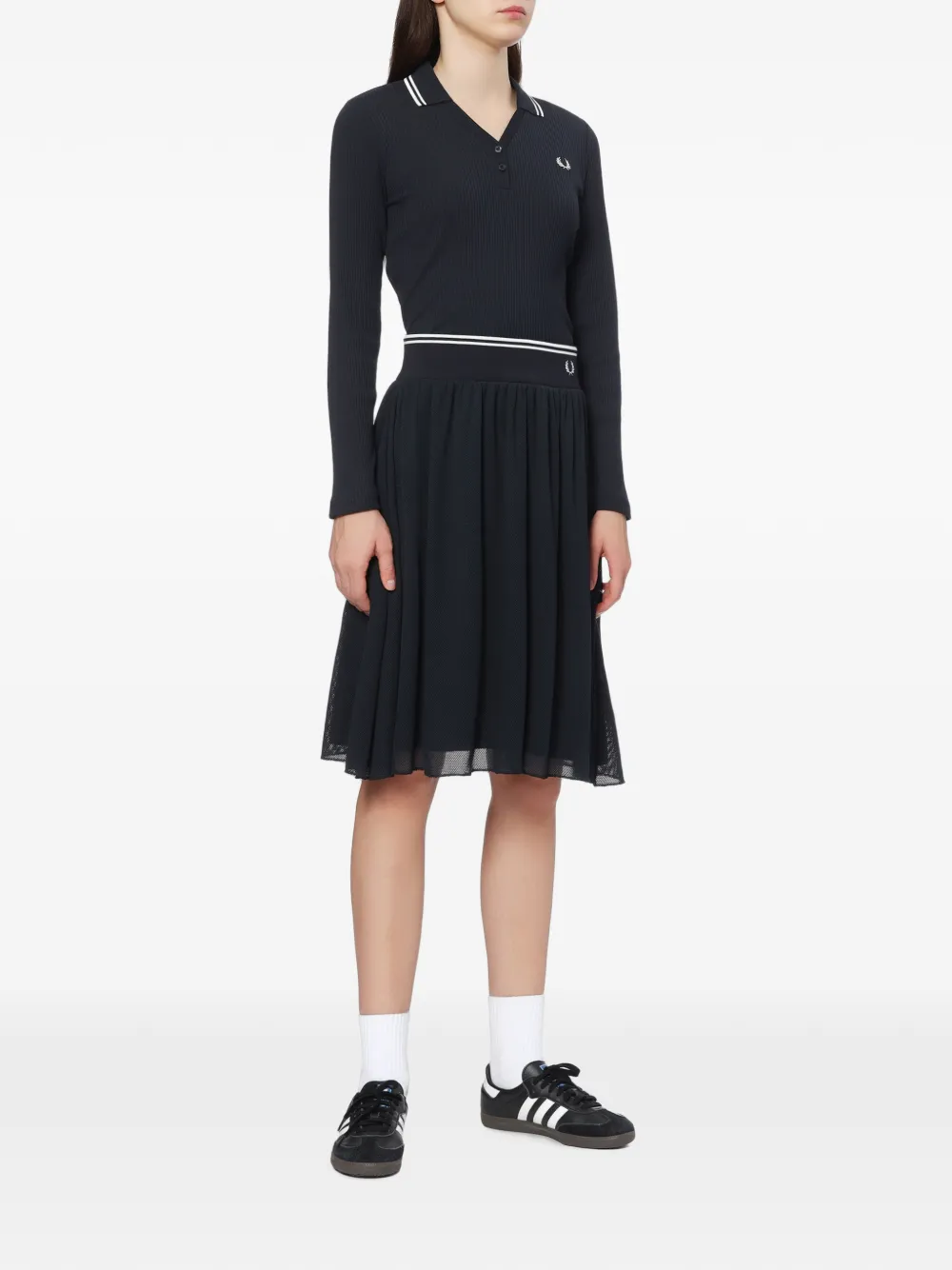 Fred Perry Ribgebreide trui Blauw