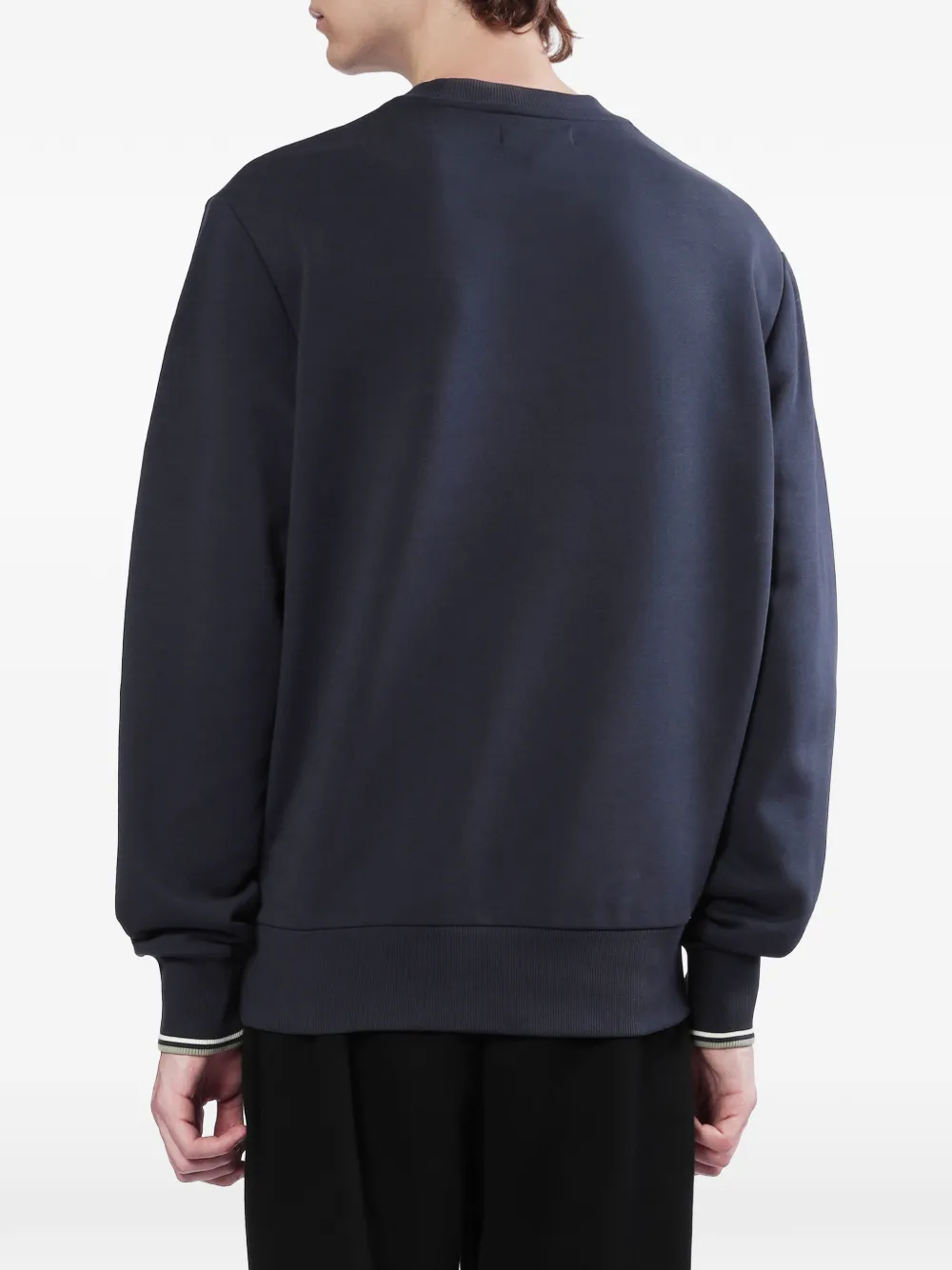 Fred Perry Trui met geborduurd logo Blauw