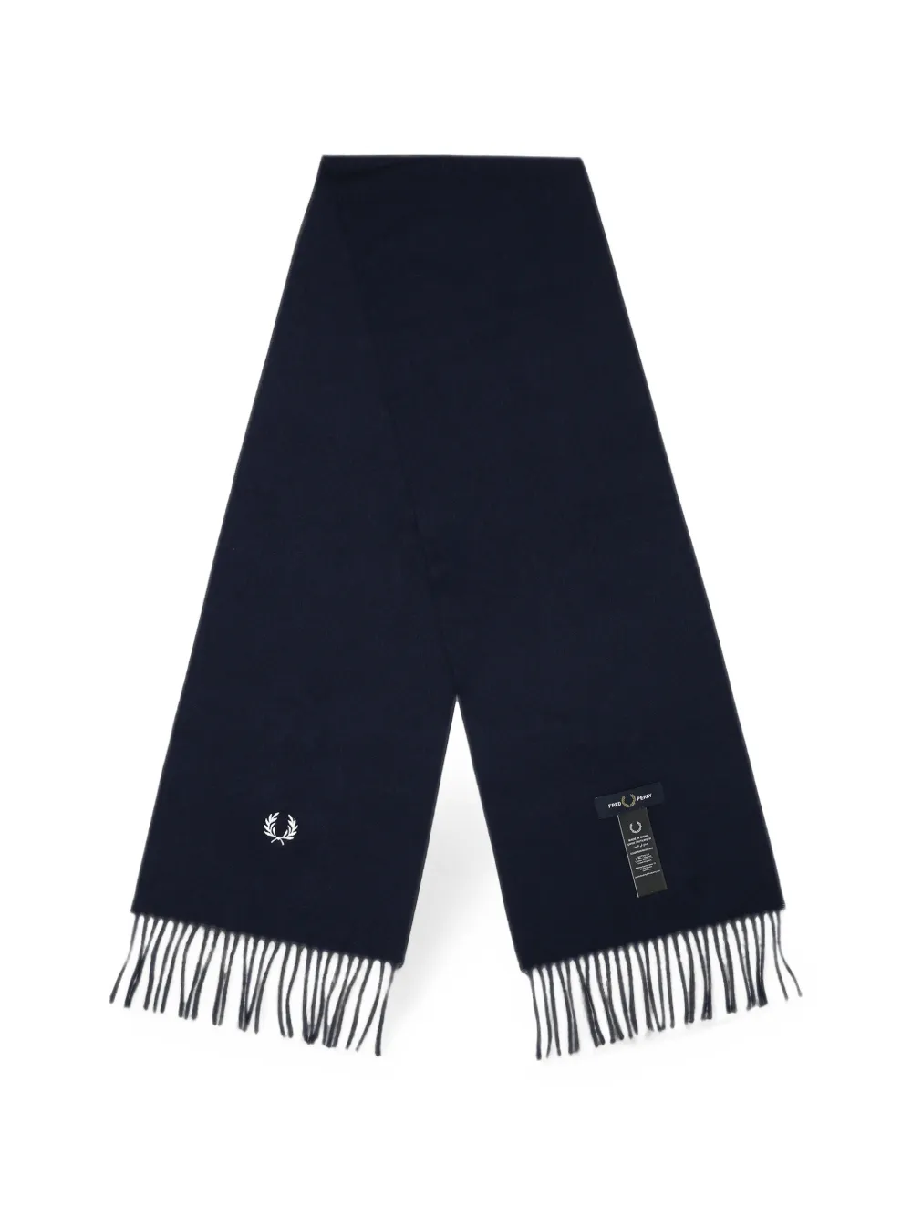 Fred Perry Sjaal met geborduurd logo Blauw