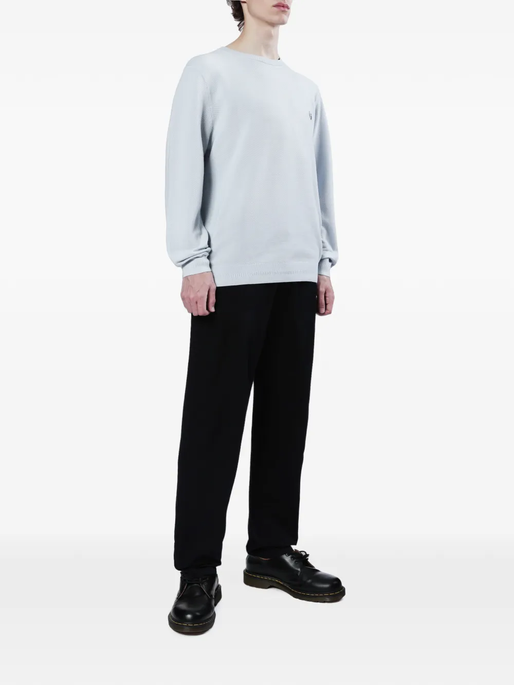 Fred Perry Trui met geborduurd logo Blauw