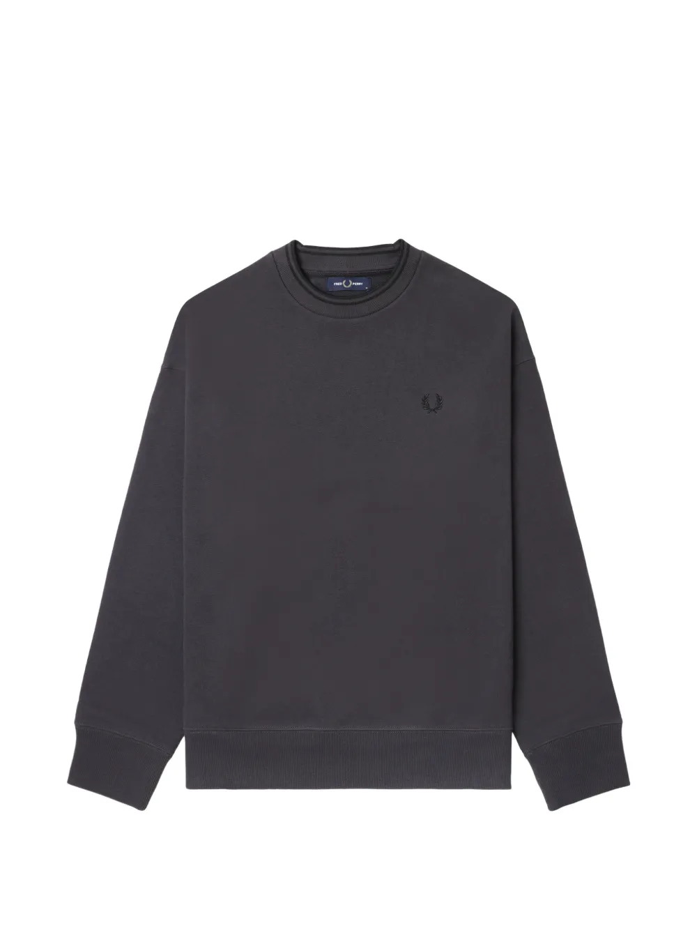 Fred Perry logo-embroidered sweatshirt Grijs