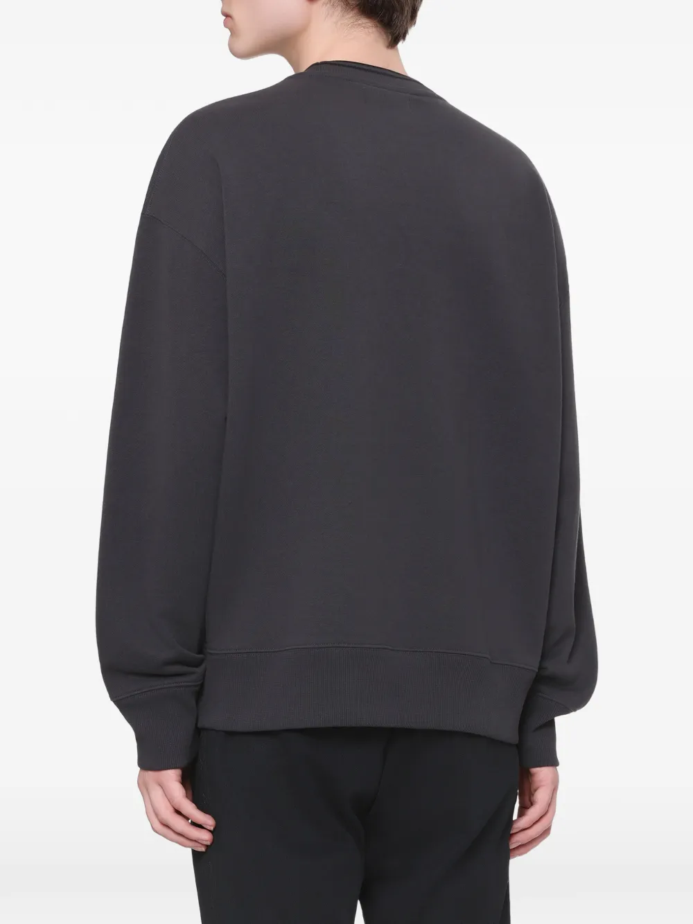Fred Perry logo-embroidered sweatshirt Grijs