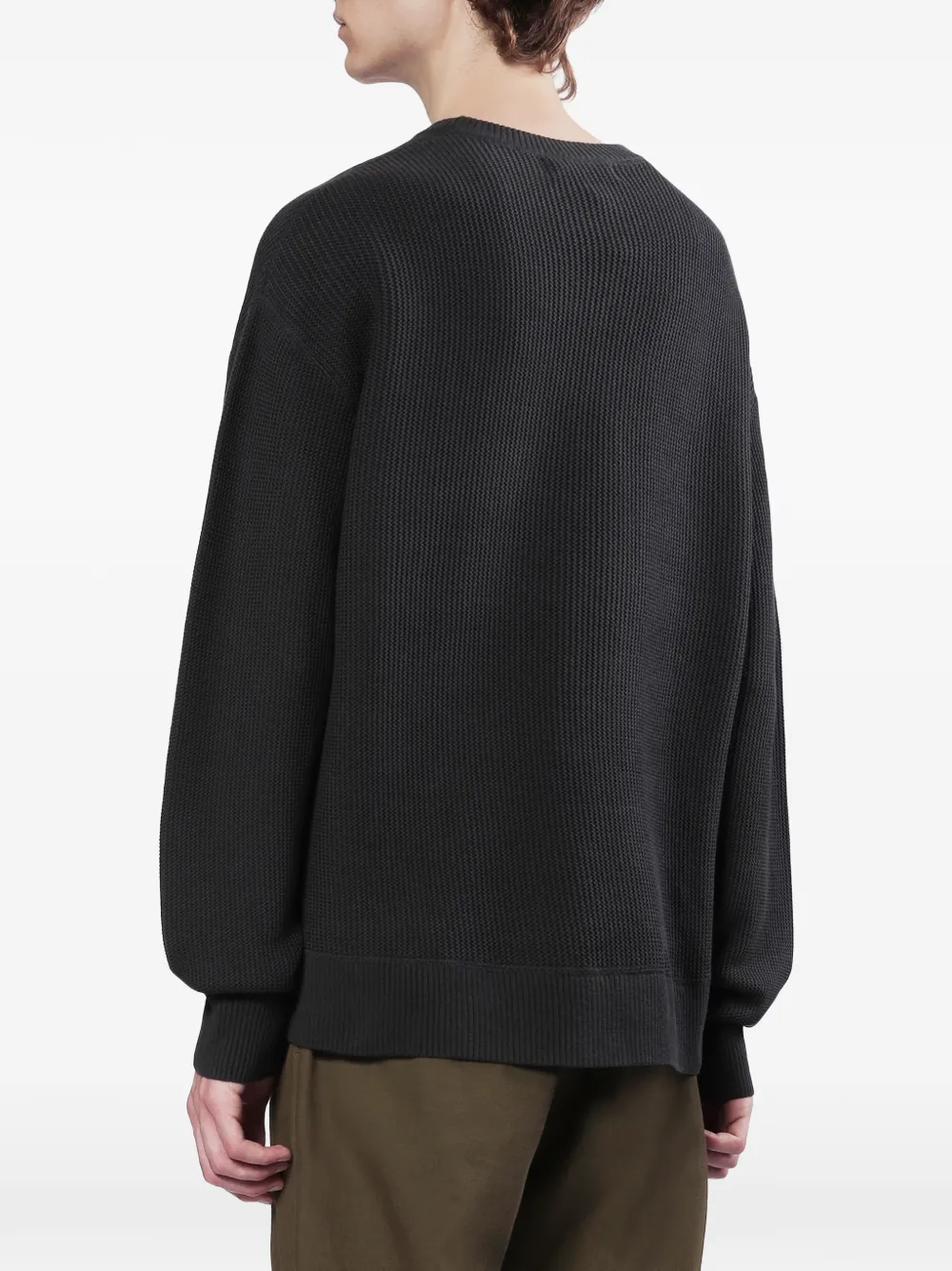 Fred Perry Trui met wafelpatroon Grijs