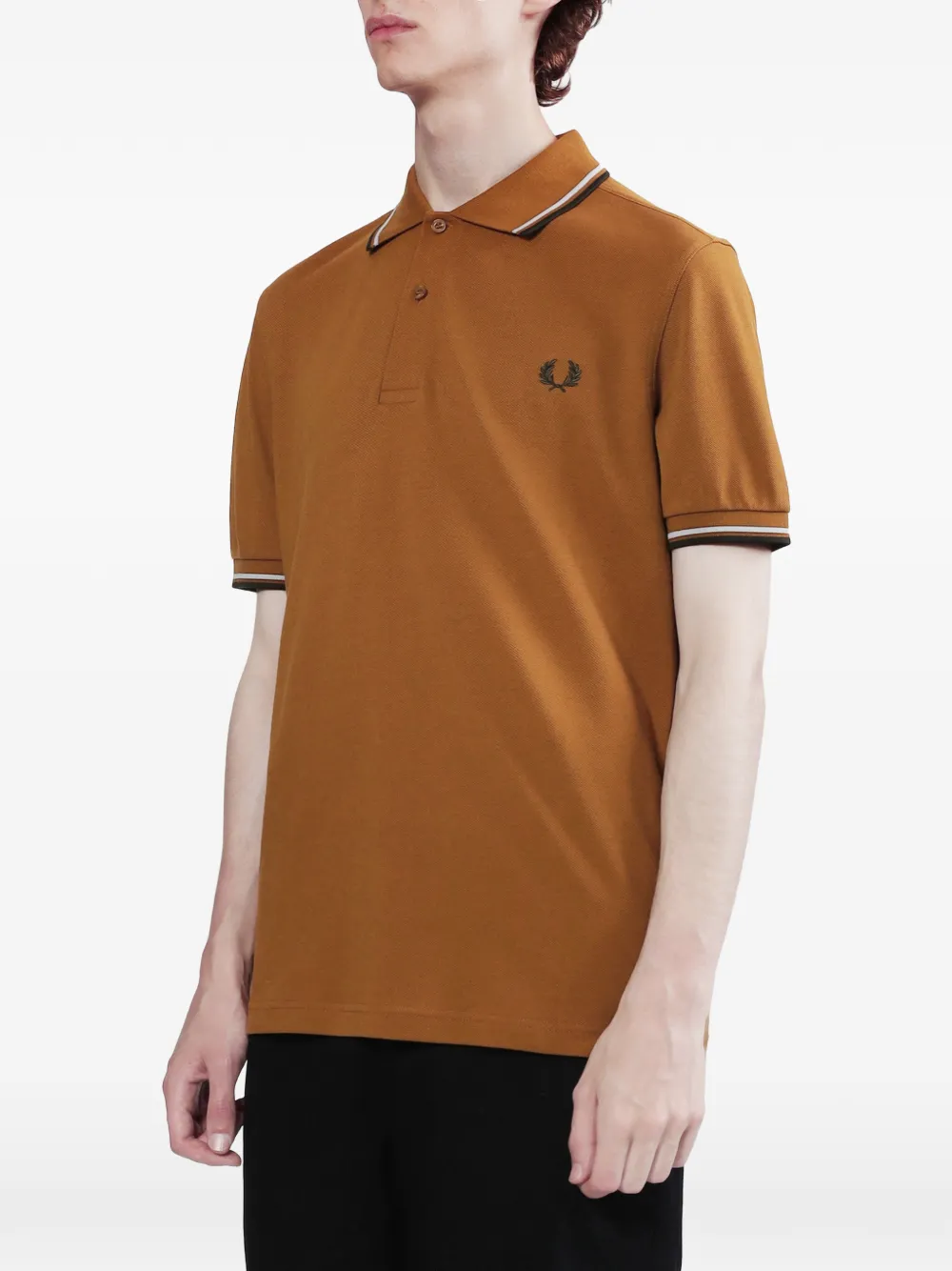 Fred Perry Poloshirt met logo Bruin