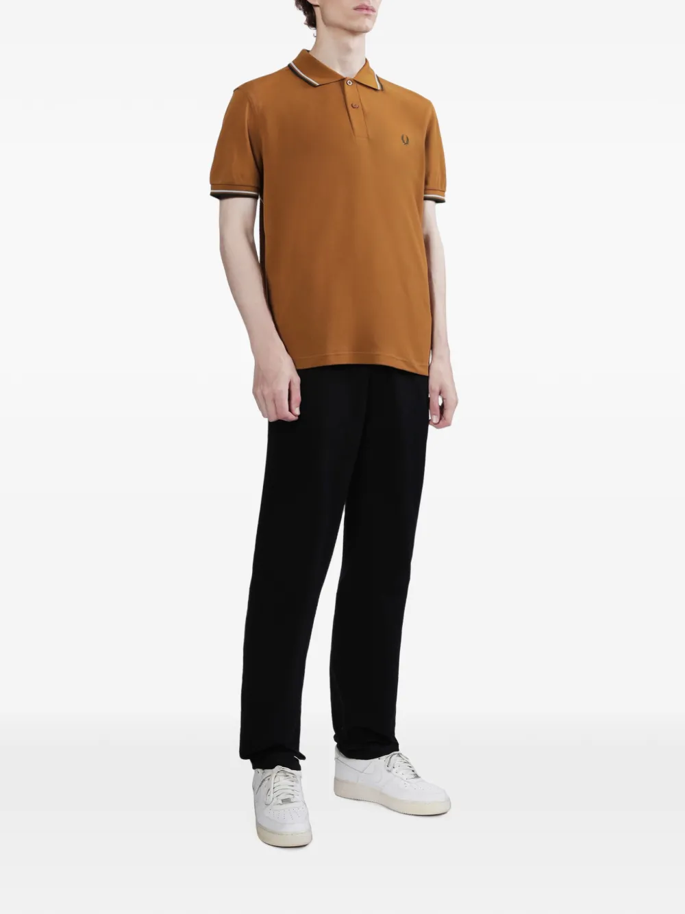 Fred Perry Poloshirt met logo Bruin