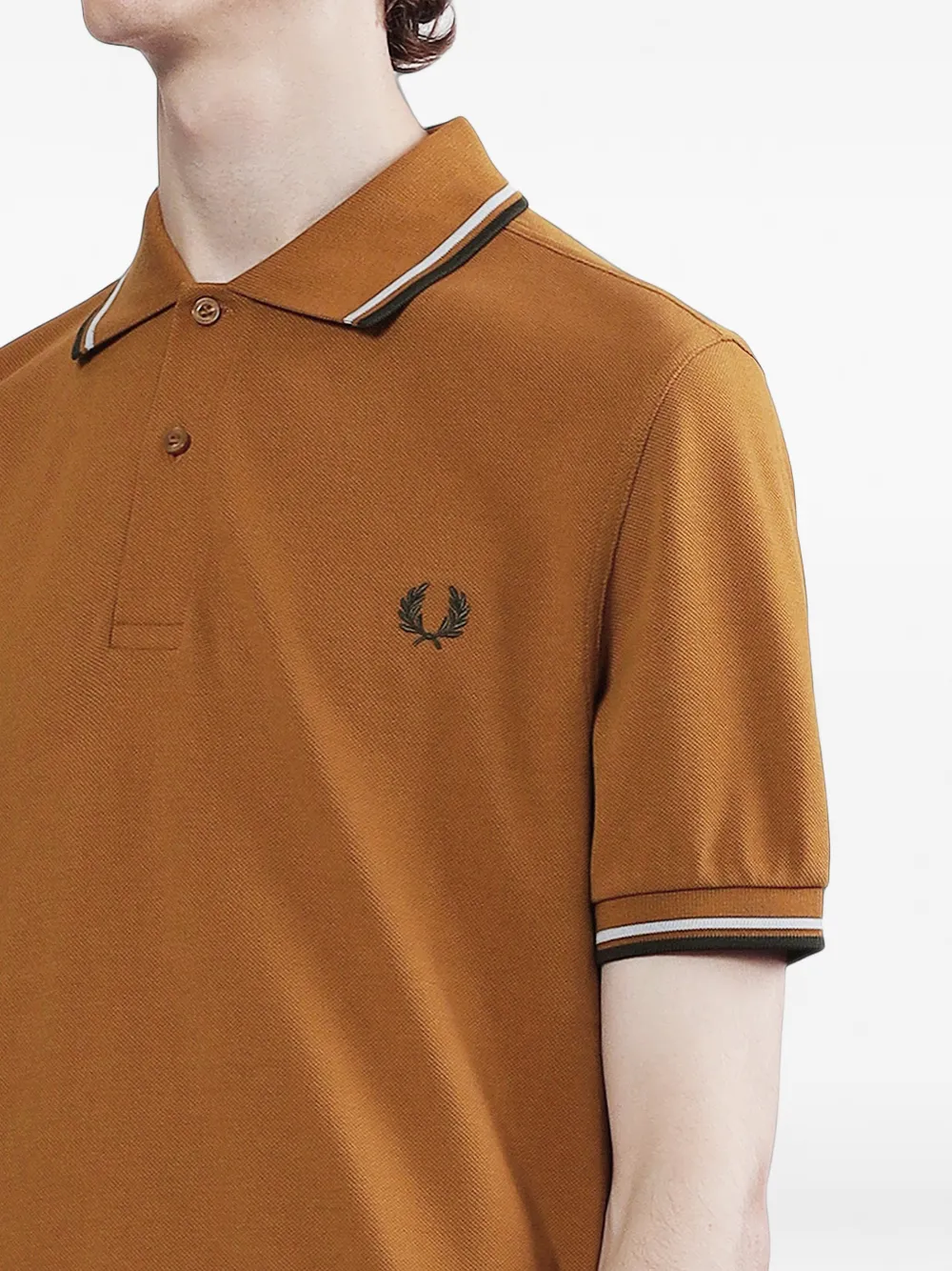 Fred Perry Poloshirt met logo Bruin