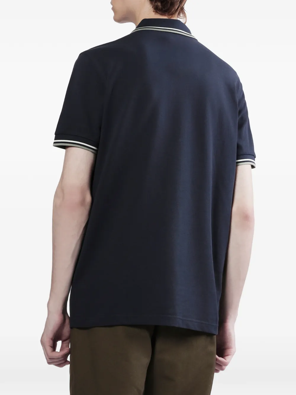 Fred Perry Piqué poloshirt Blauw