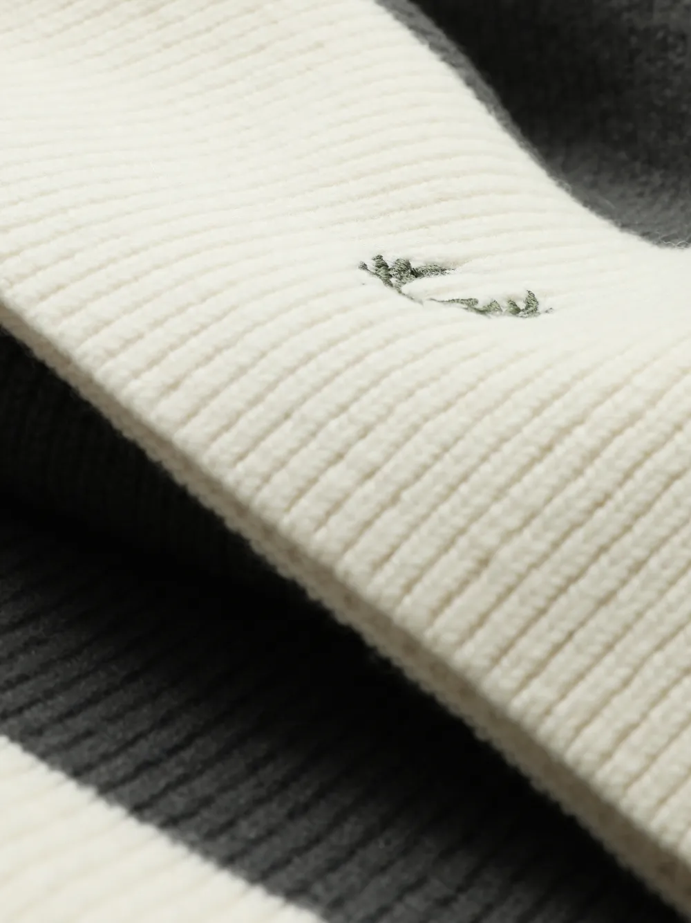 Fred Perry Ribgebreide sjaal Wit