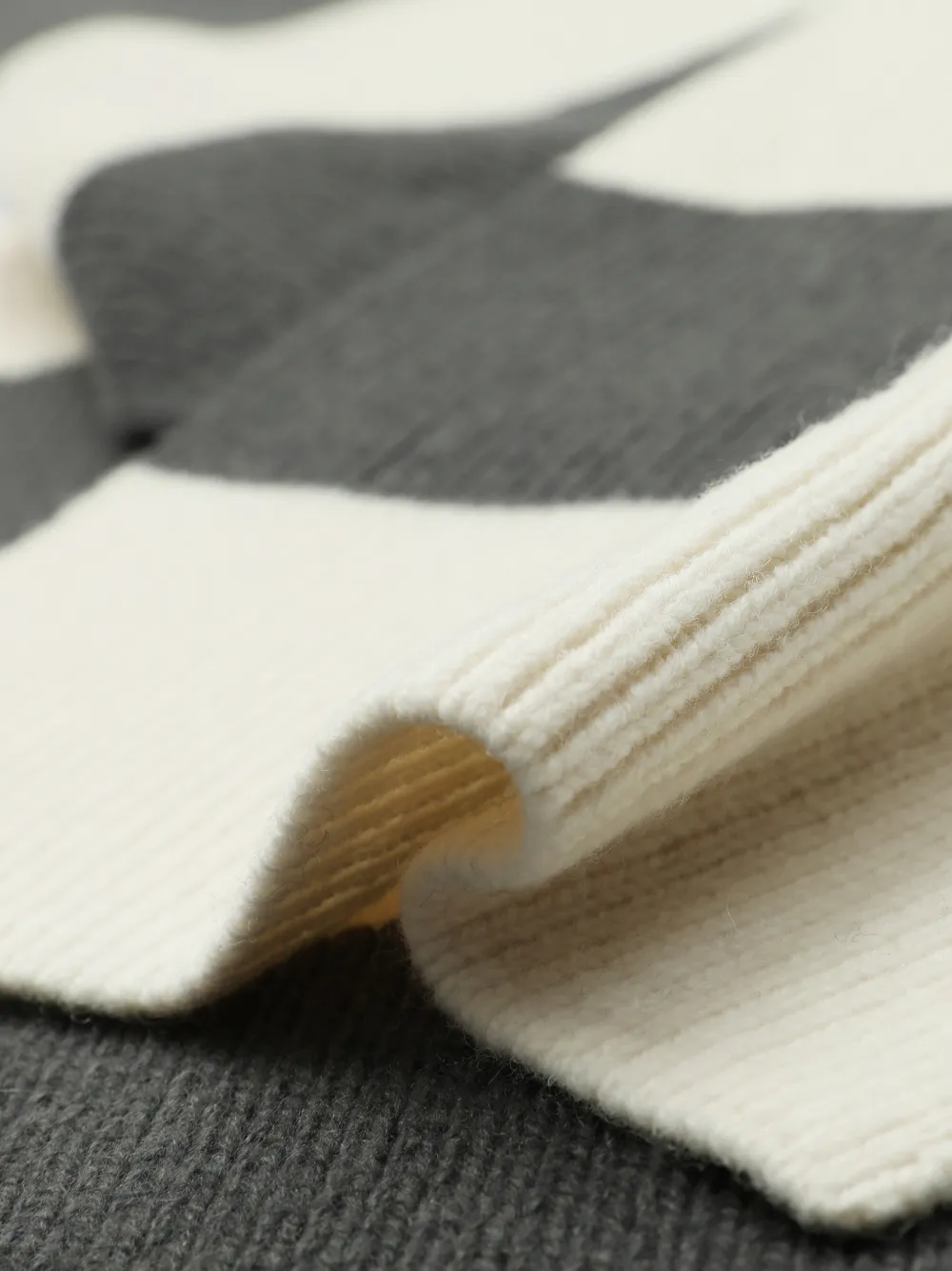 Fred Perry Ribgebreide sjaal Wit