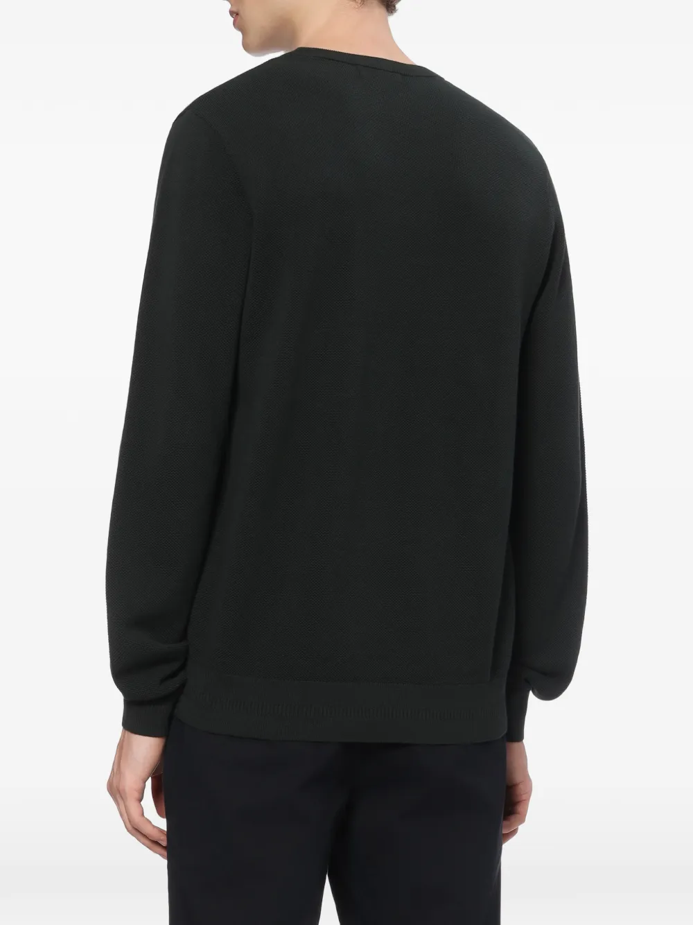 Fred Perry Trui met geborduurd logo Zwart