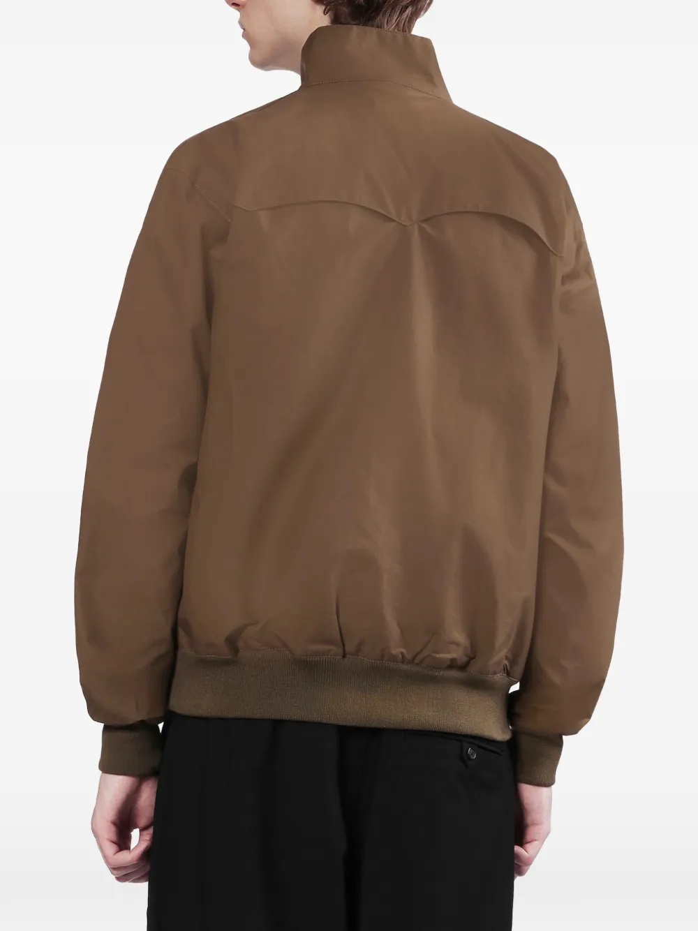 Fred Perry Harrington jack met geborduurd logo en rits Bruin