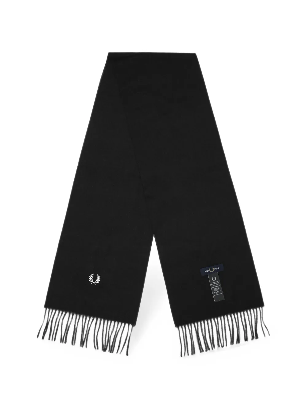Fred Perry Sjaal met geborduurd logo Zwart