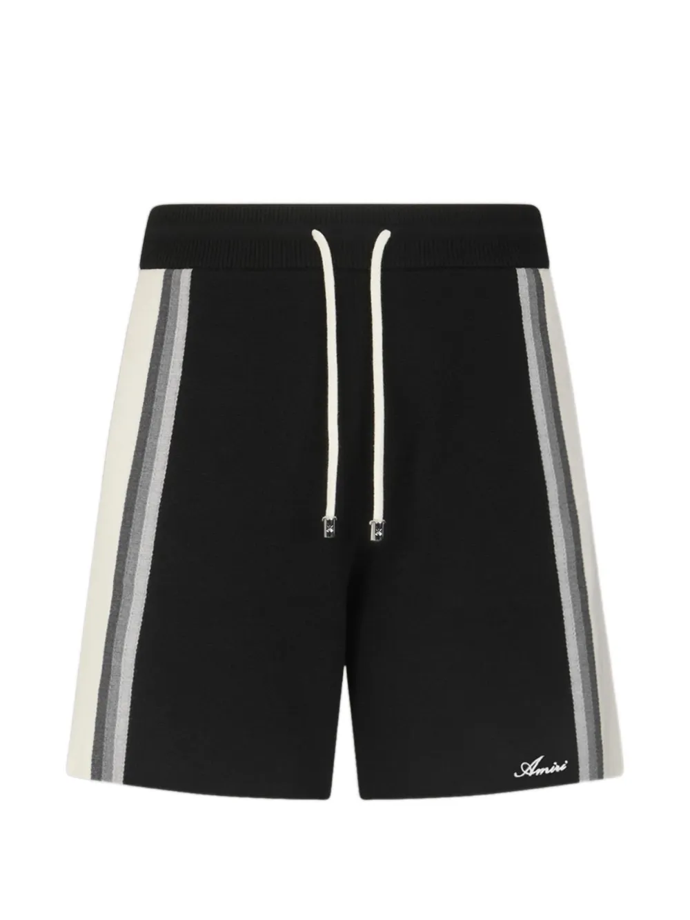 AMIRI gradient-stripe knitted shorts - Nero