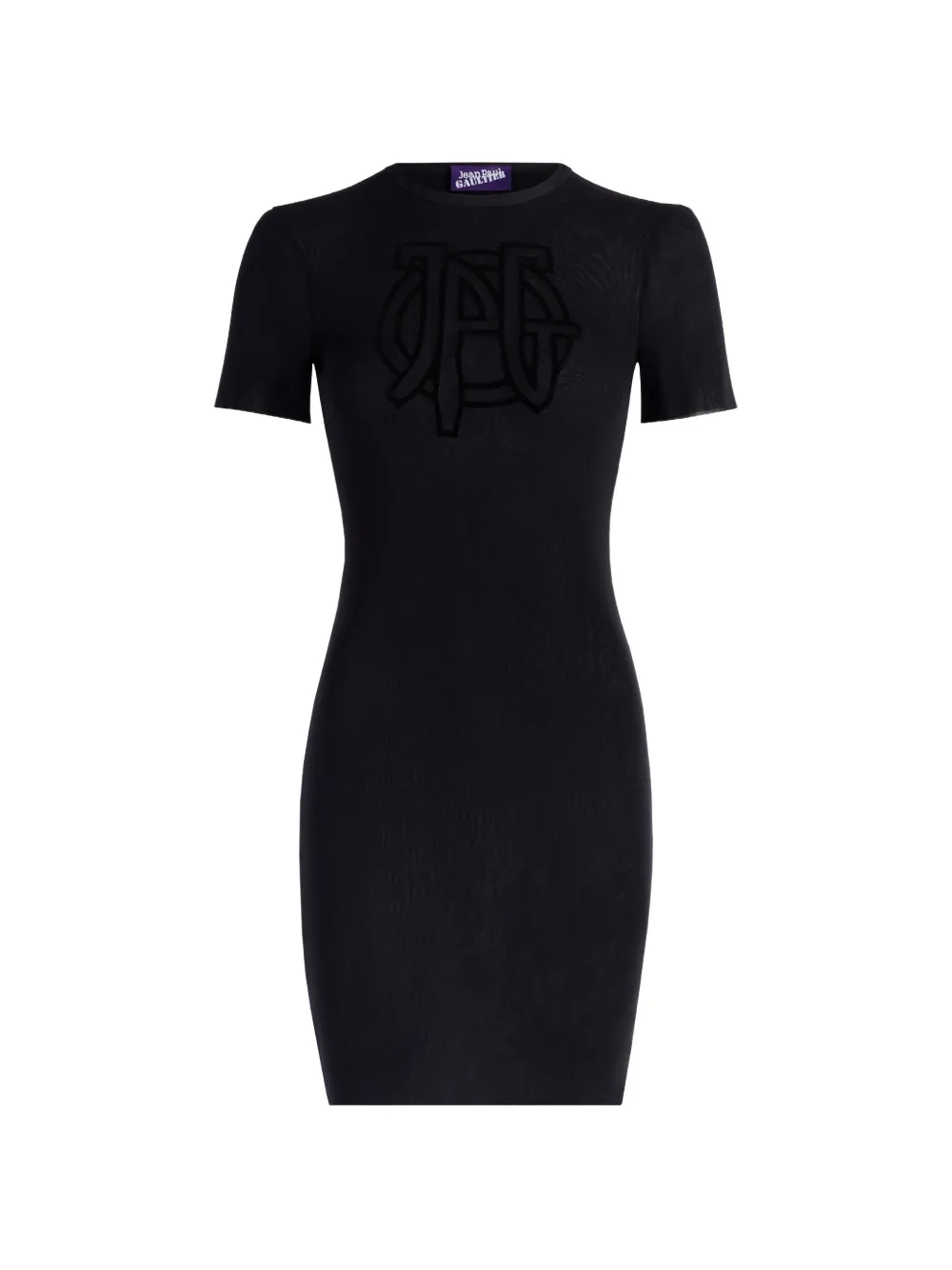 Jean Paul Gaultier short-sleeve mini dress Zwart