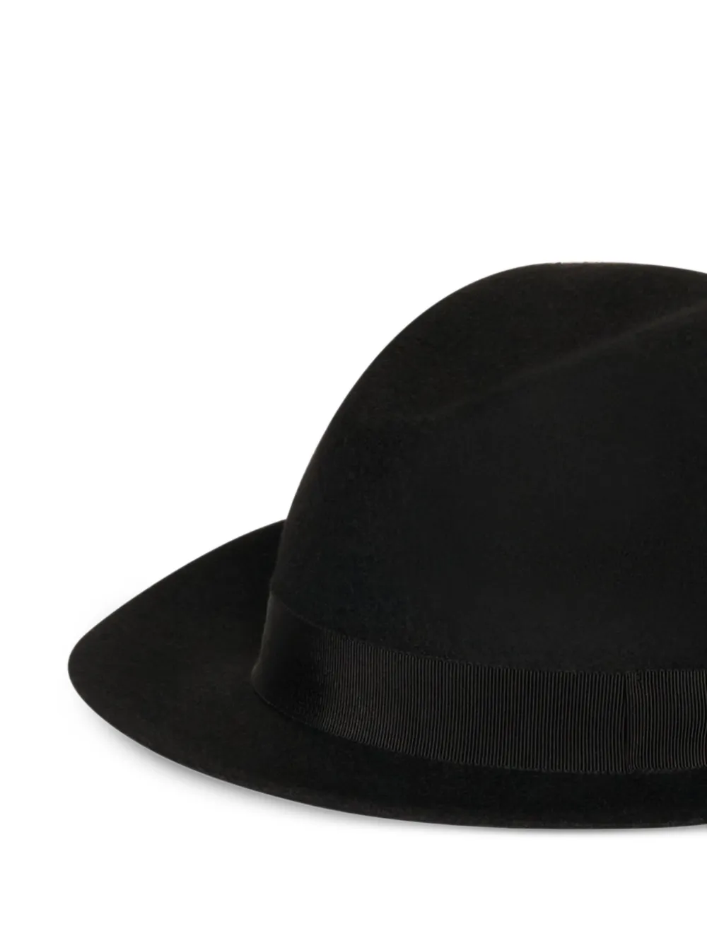 Jean Paul Gaultier Borsalino hoed met strikdetail Zwart