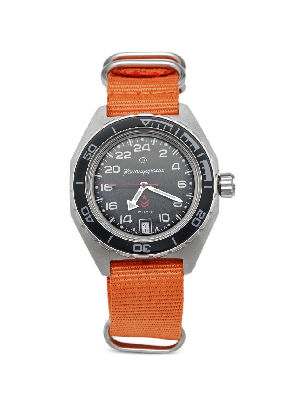 Vostok CLTH Komandirskie 42mm watch - Nero