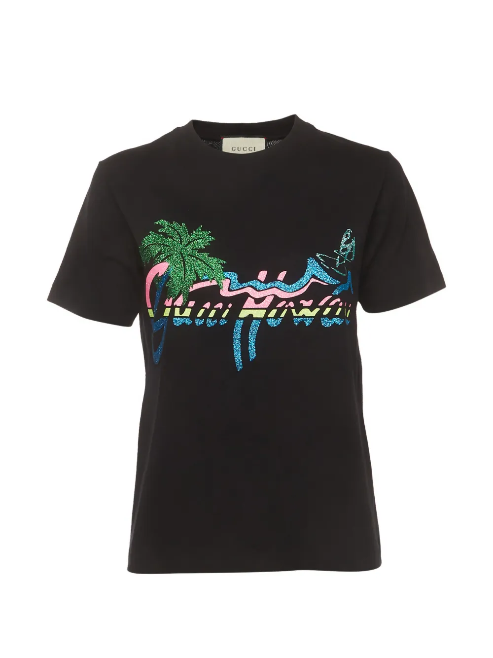 Gucci Kids printed cotton T-shirt - Schwarz