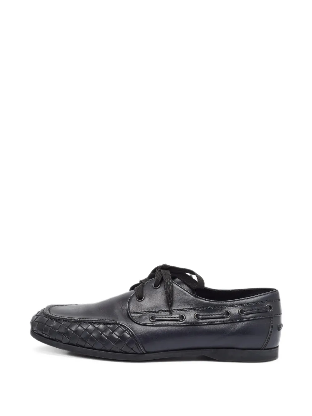 Bottega Veneta Pre-Owned Intrecciato Derby shoes - Blau