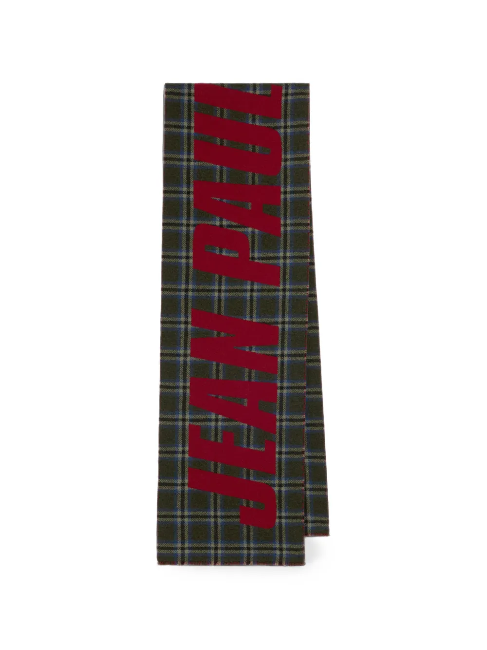 Jean Paul Gaultier Sciarpa con motivo tartan - Verde