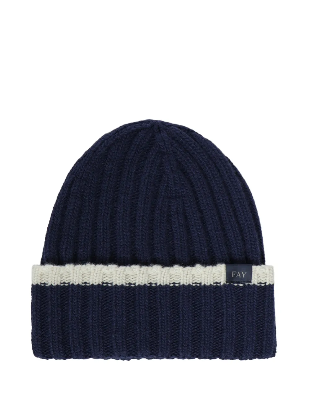 Fay ribbed-knit beanie hat - Blu