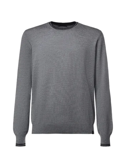 Fay elbow-patch crew-neck sweater