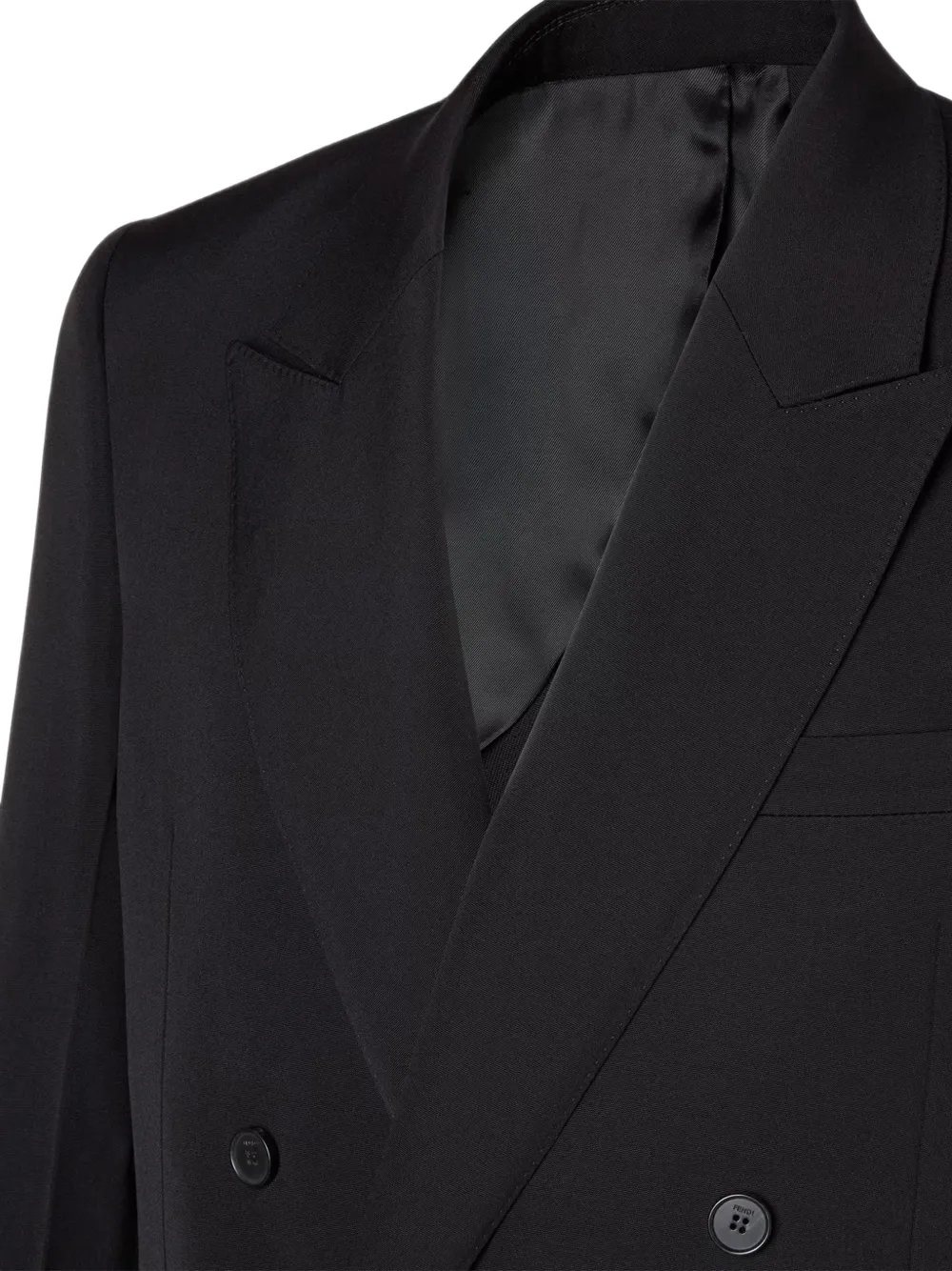 FENDI Blazer met dubbele rij knopen Zwart