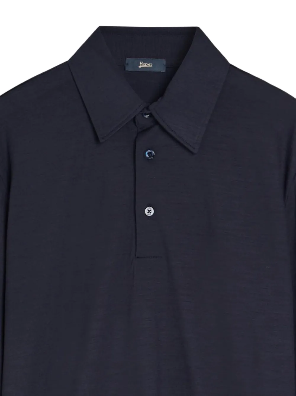 Herno Poloshirt met lange mouwen Blauw