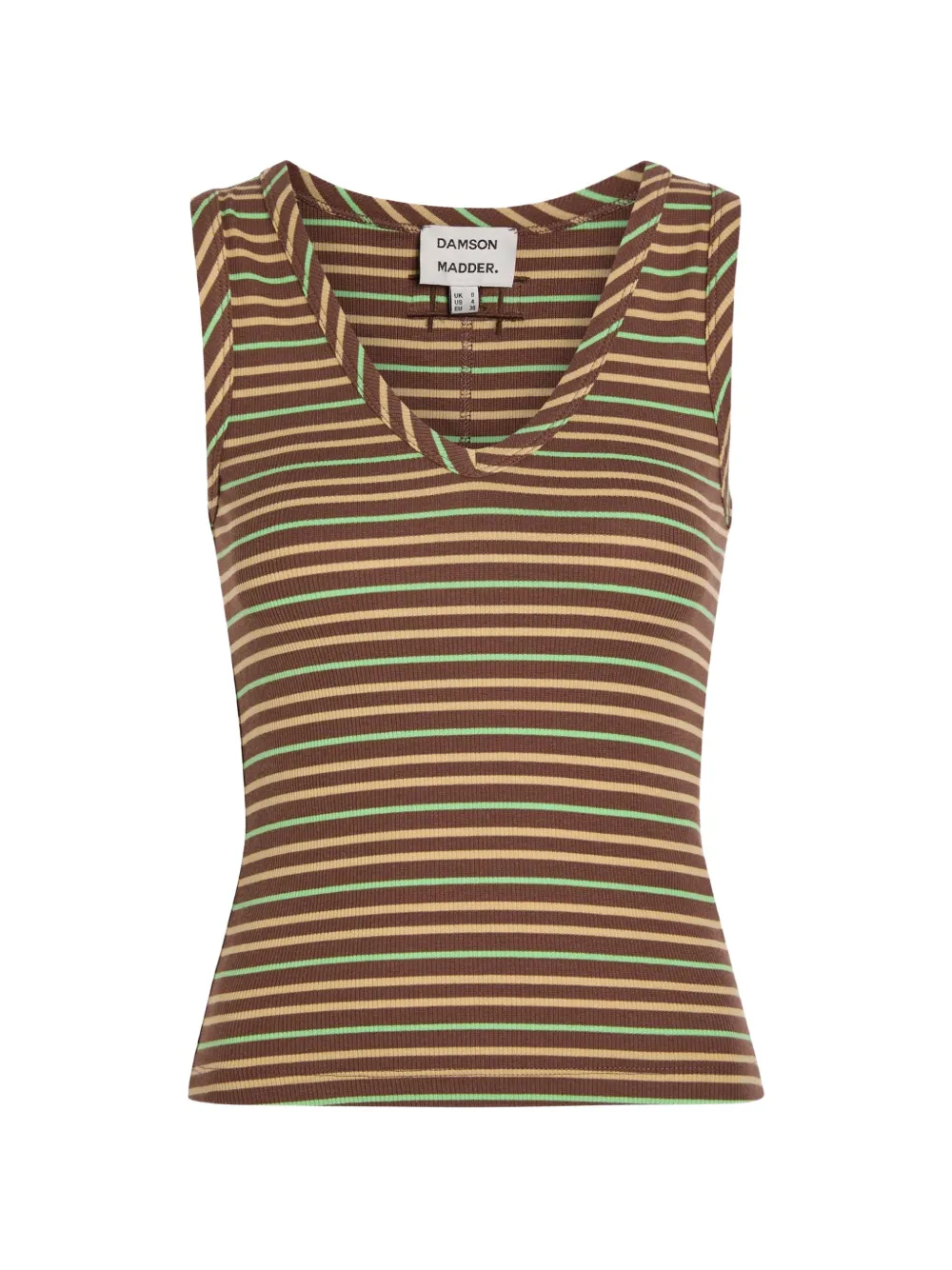 DAMSON MADDER Arlea striped tank top - Marrone