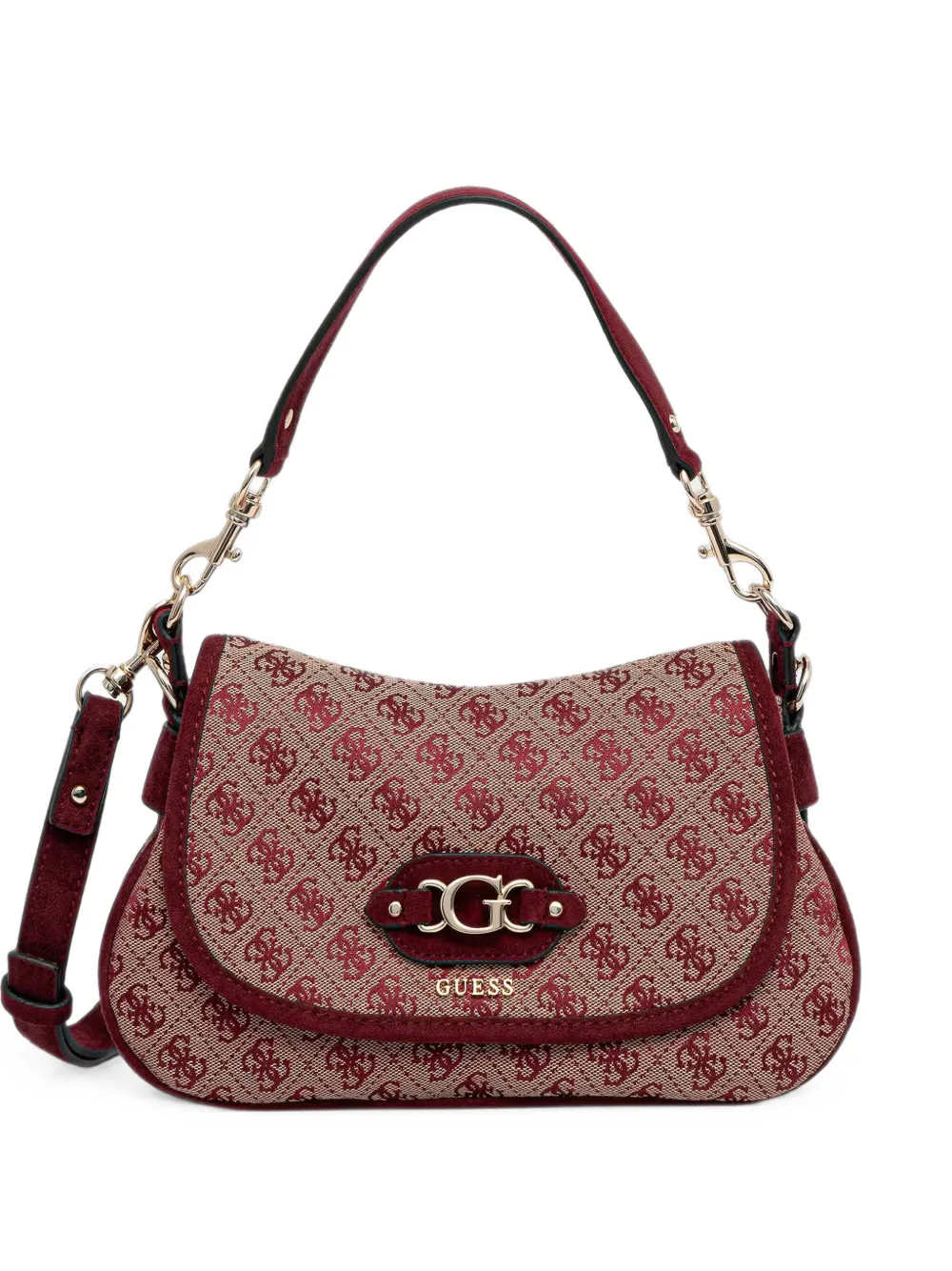 GUESS USA Samantha logo-monogram shoulder bag - Rosso