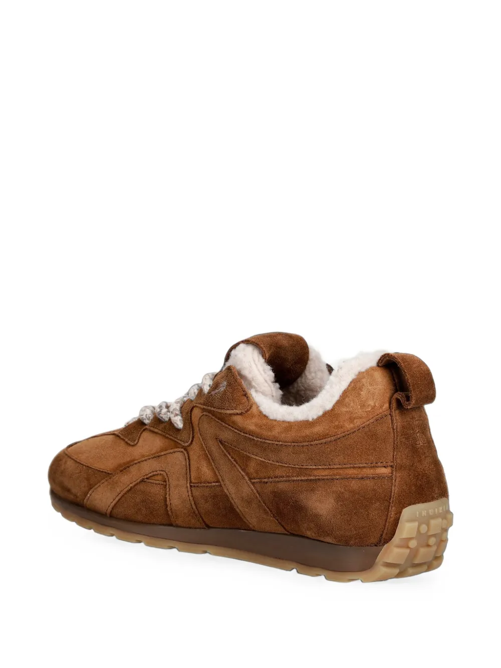 Inuikii shearling-lined suede sneakers Bruin
