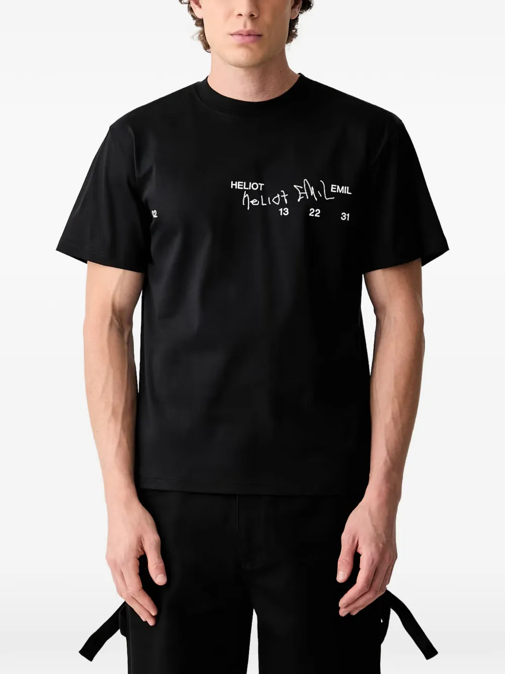 HELIOT EMIL Fulgens logo-print short-sleeve T-shirt