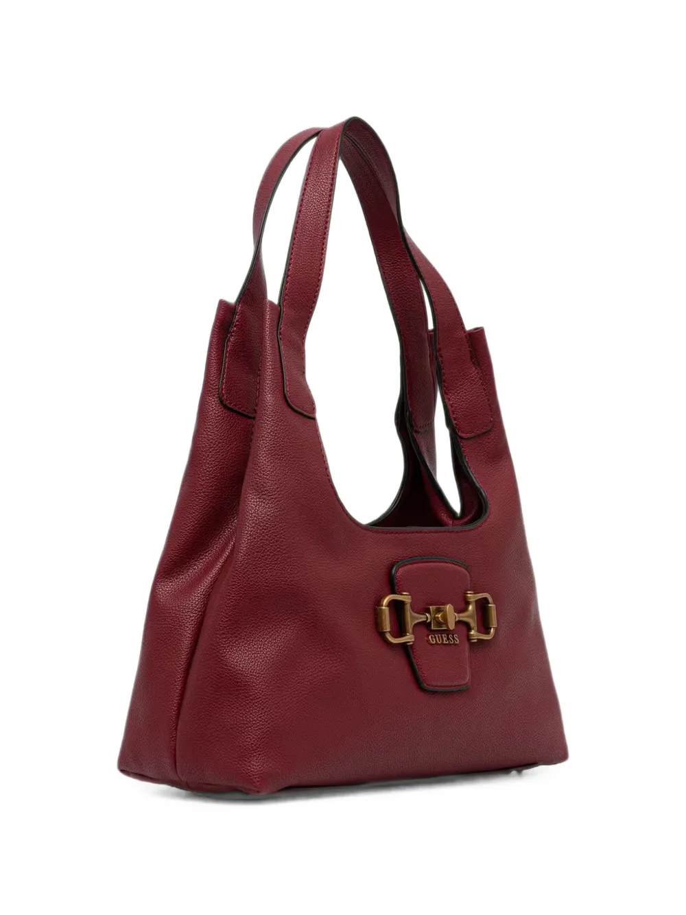 GUESS USA Sunset schoudertas met horsebit-detail Rood