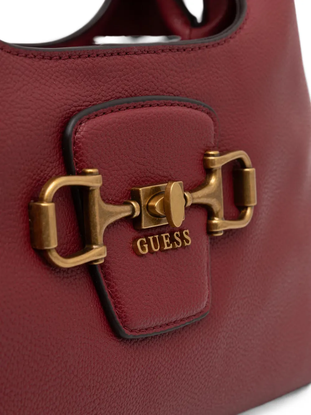 GUESS USA Sunset schoudertas met horsebit-detail Rood