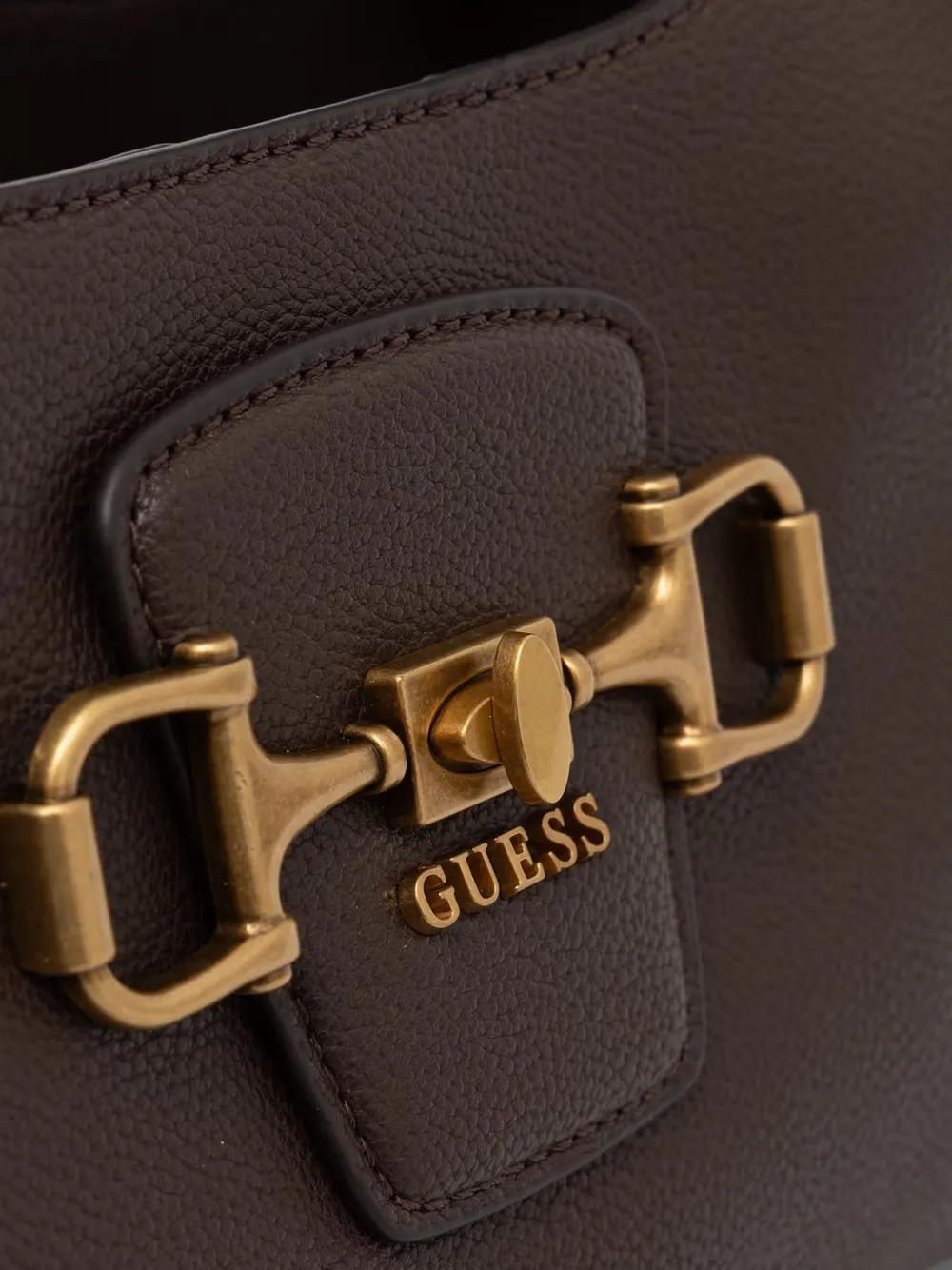 GUESS USA Sunset Horsebit bewerkte shopper Bruin