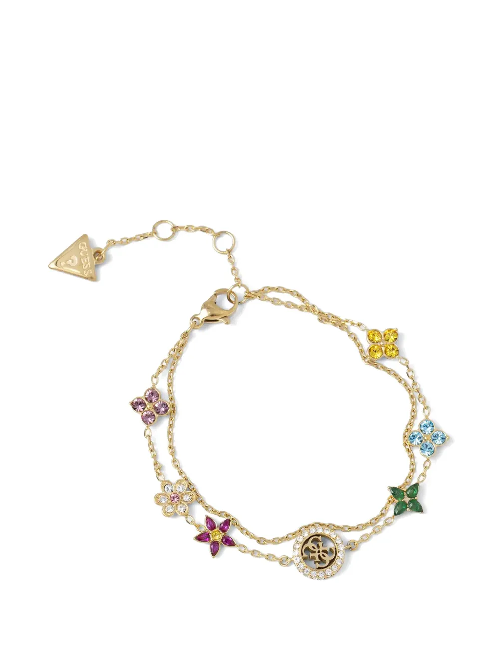 GUESS USA Bracciale a fiore con cristalli - Oro