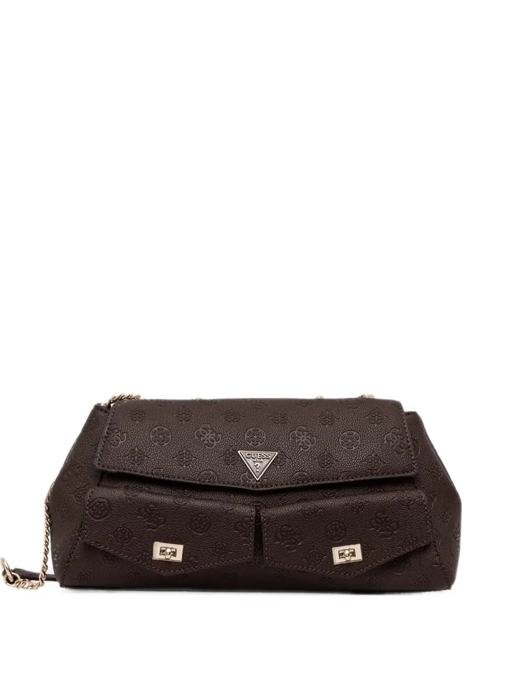 GUESS USA Blake logo-debossed front-pockets crossbody bag - Marrone