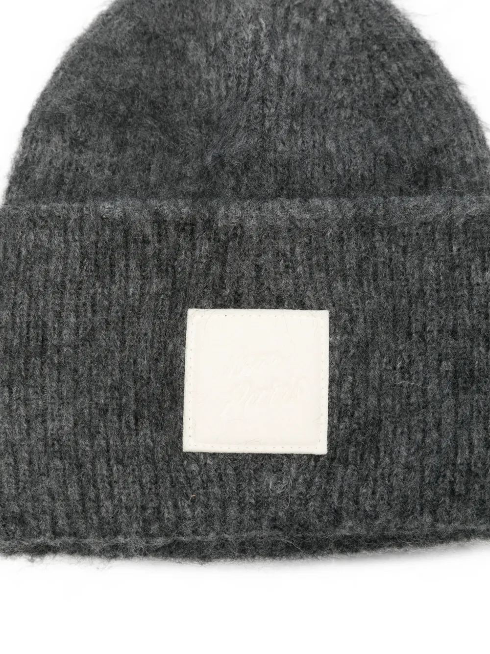 AMI Paris Muts met logopatch Grijs