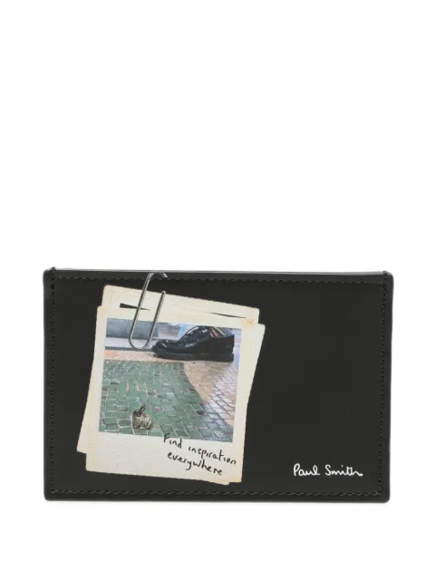 Paul Smith photo-print leather cardholder