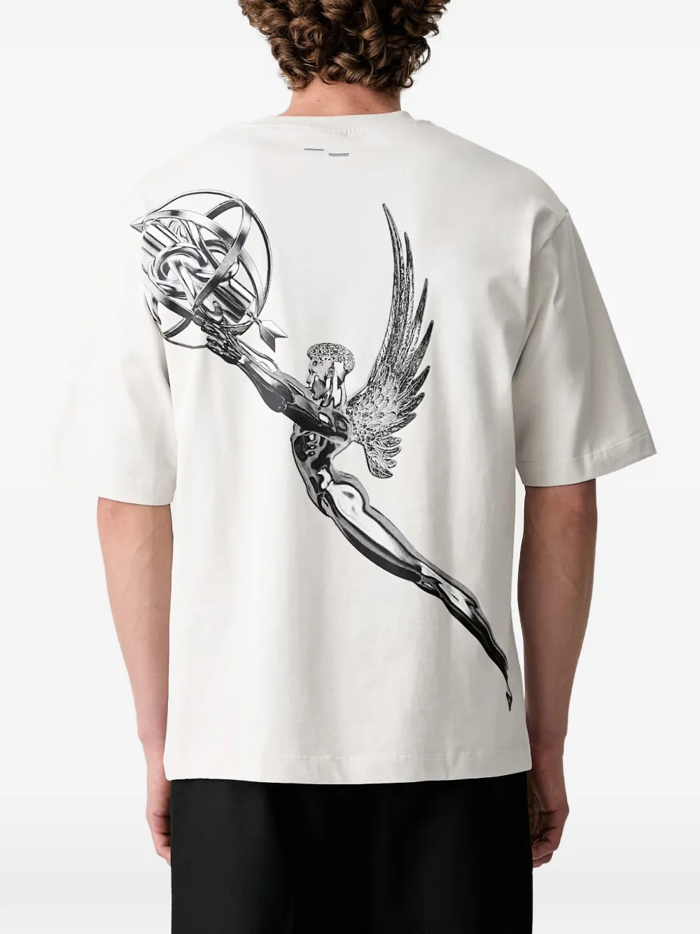 Filling Pieces T-shirt met grafische print Beige