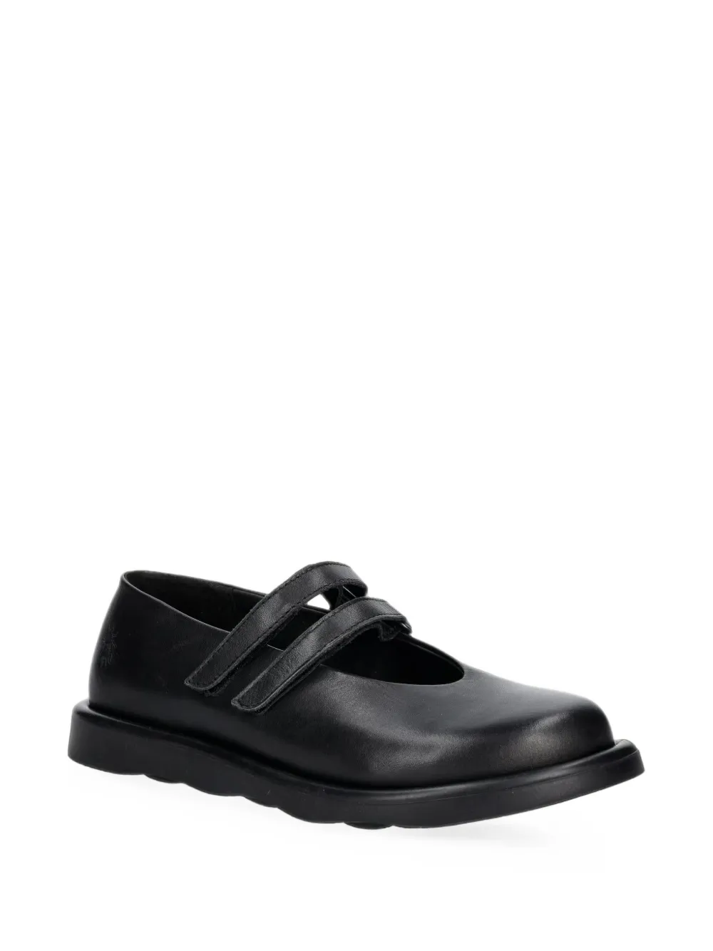 Fly London TORK514FLY touch-strap leather ballet flats Zwart